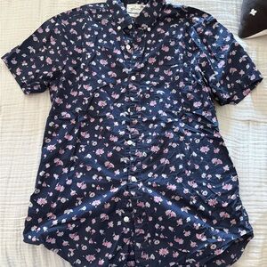Bonobos Navy Floral Shirt